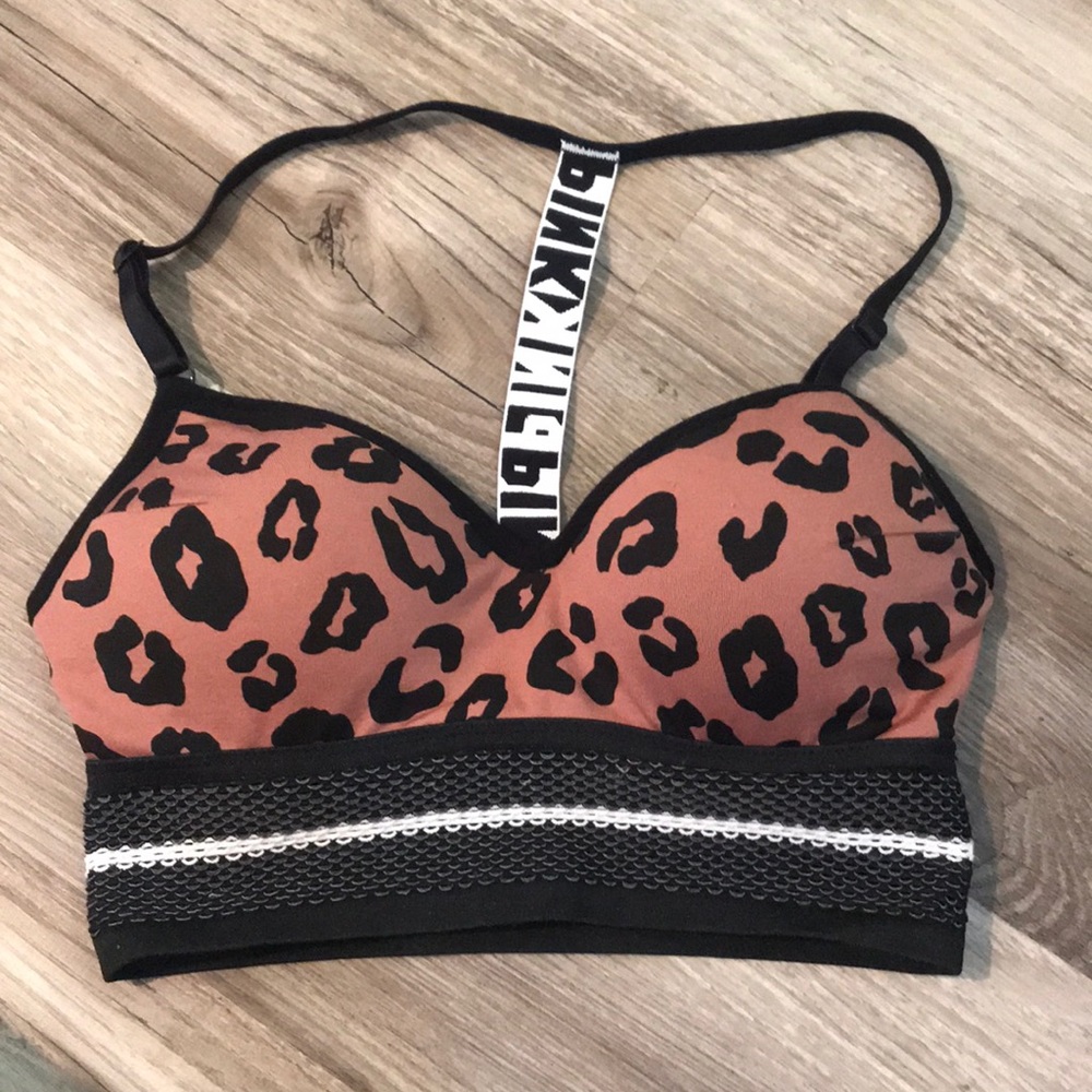 VS Pink Cheetah Sports Bra